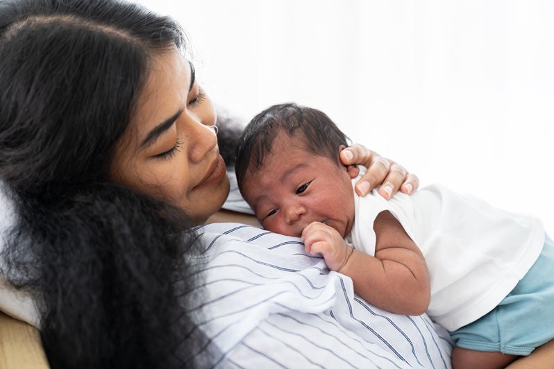 Mom with newborn